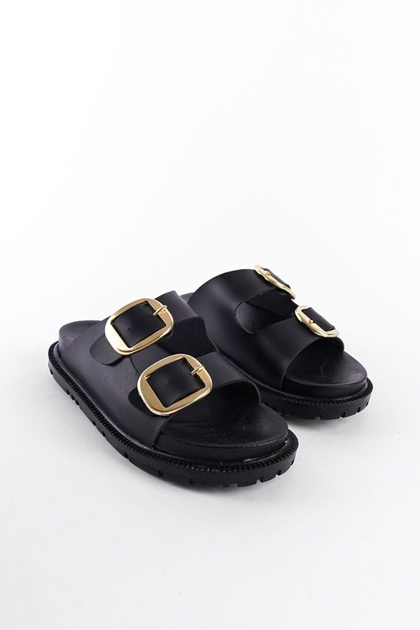 Capone Outfitters Capone Outfitters Round Toe Buckle Women's Slippers