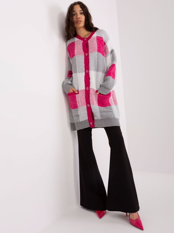 BADU Cardigan-BA-SW-0318.78-fuchsia