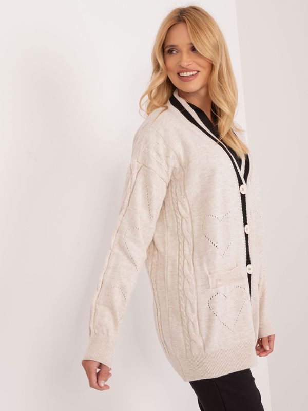 BADU Cardigan-BA-SW-12055.14X-light beige