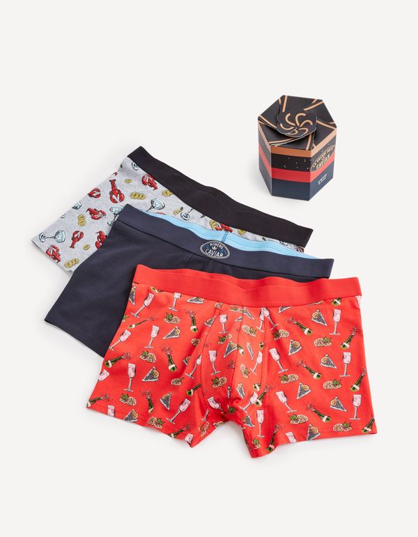 Celio Celio Boxer Shorts Gift Pack, 3 Pieces - Men's