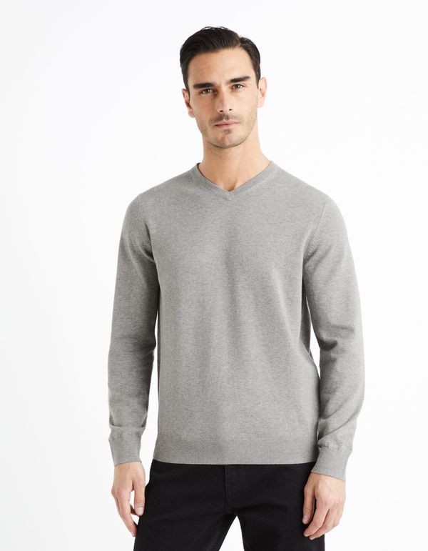 Celio Celio Cotton Sweater Decotonv - Men