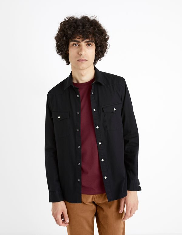 Celio Celio Denim Shirt Modern Fit Cadenlo - Men