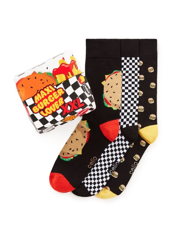 Celio Celio Gift set of Burger socks, 3pcs - Men's