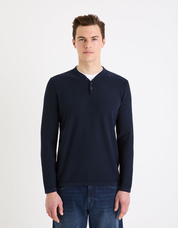 Celio Celio Henley Genicolo Sweater - Men's