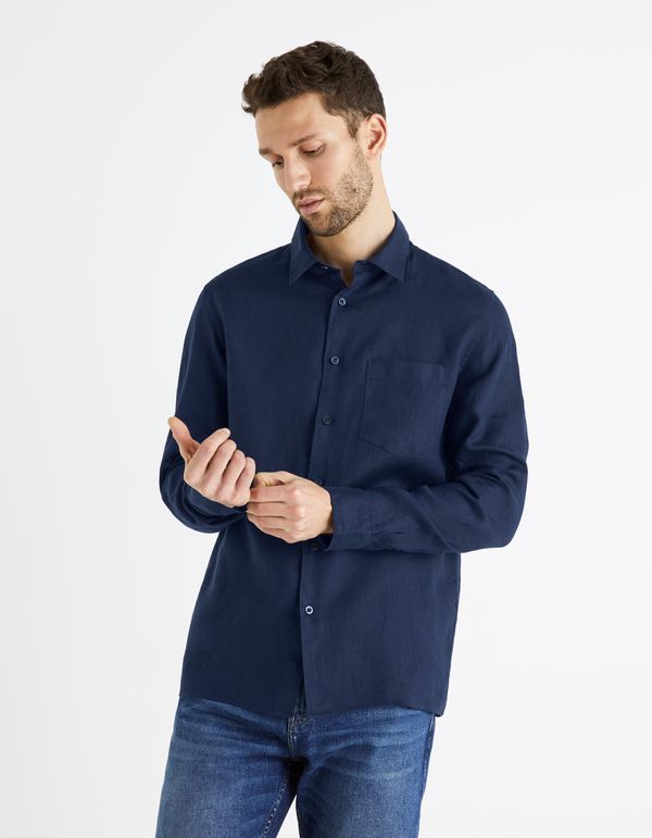 Celio Celio Linen Shirt Baflax - Men