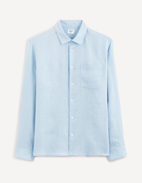 Celio Celio Linen Shirt Baflax regular - Men