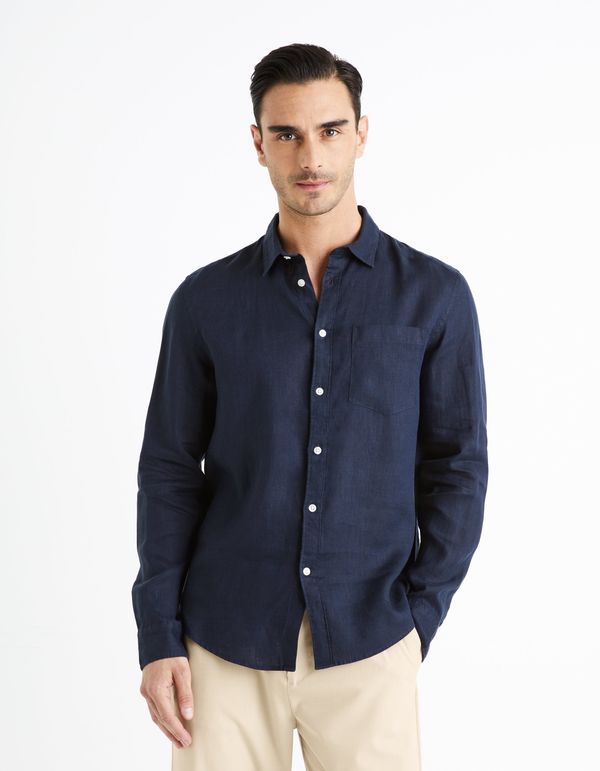 Celio Celio Linen Shirt Daflix - Men's