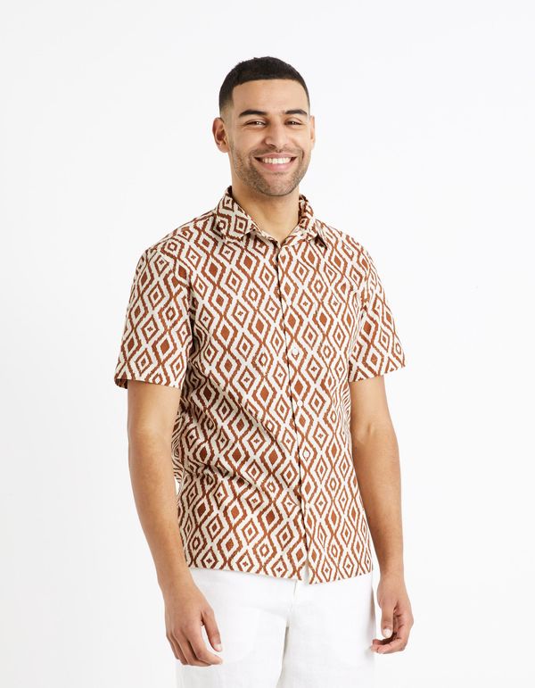 Celio Celio Patterned Shirt Daprinta - Men