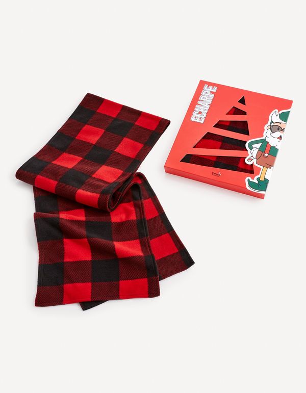 Celio Celio Plaid Scarf in Gift Box - Men's