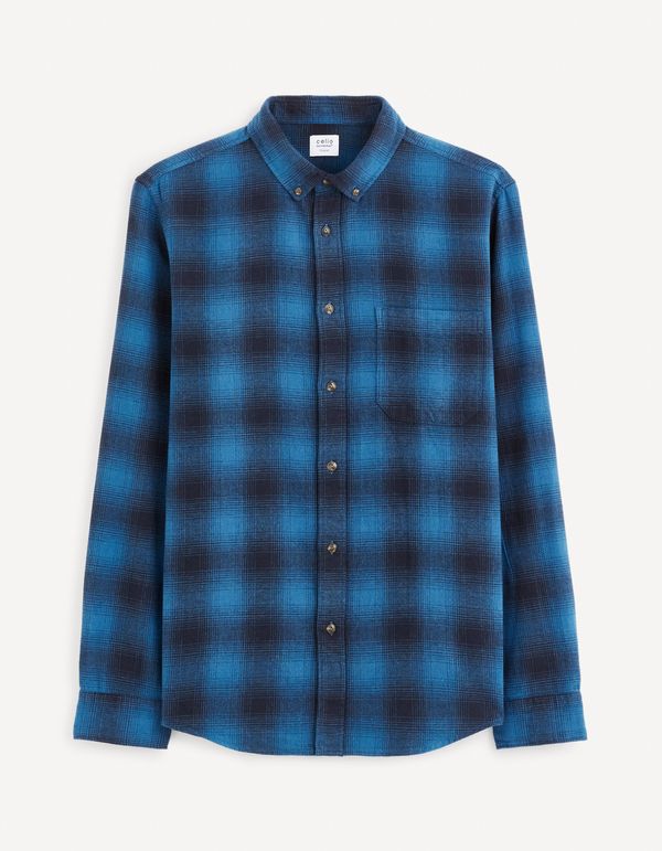 Celio Celio Plaid Shirt Fabuche - Men's