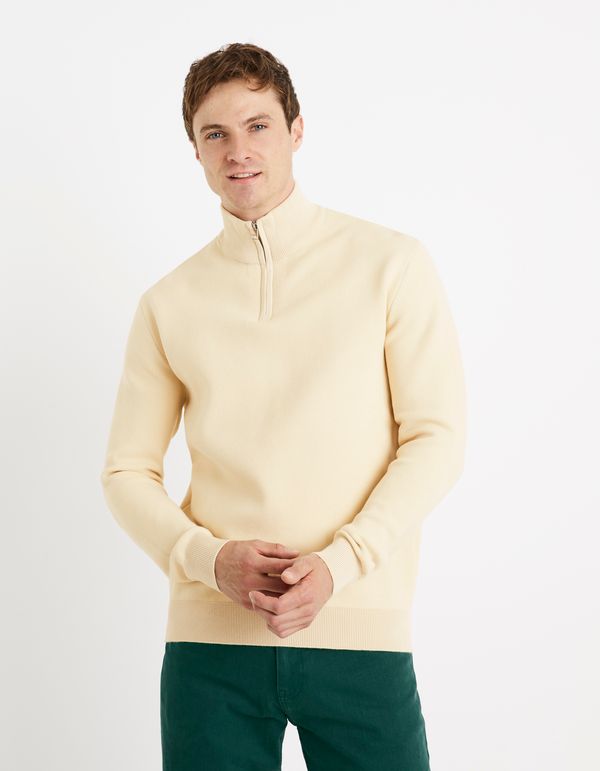Celio Celio Sweater Cehalfy with zipper at the neck - Men