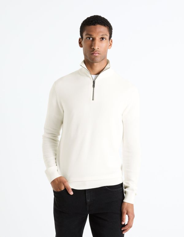 Celio Celio Sweater Front with Zip Collar - Men's