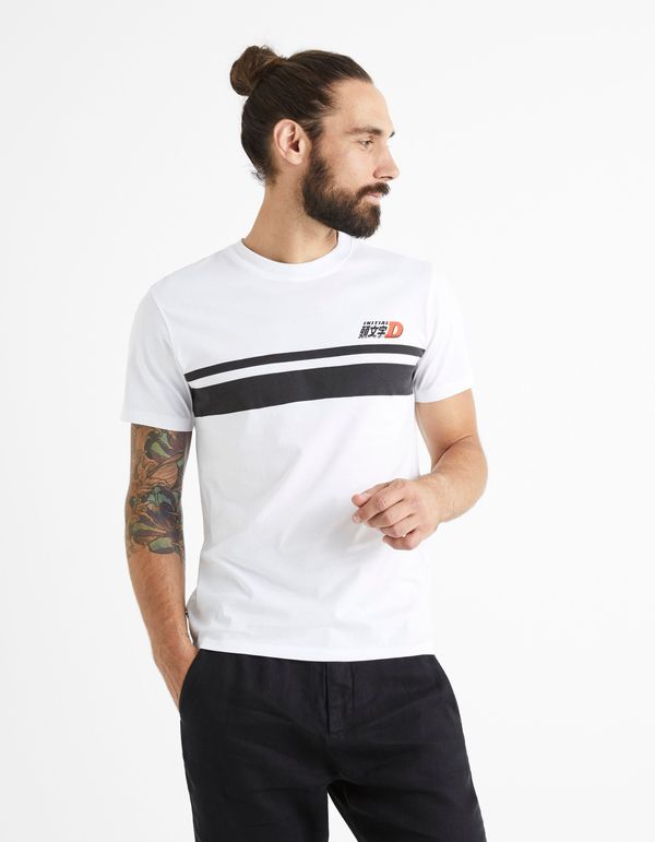 Celio Celio T-shirt Initial D with stripes - Men