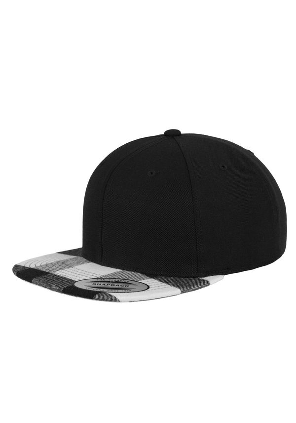 Flexfit Checked Flanll Peak Snapback blk/wht