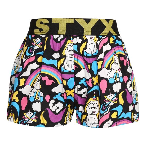 STYX Children's boxer shorts Styx art sports rubber unicorn