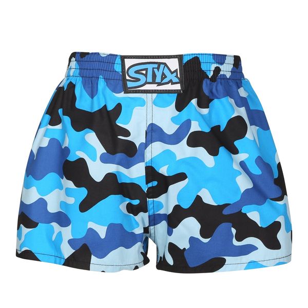 STYX Children's briefs Styx art classic rubber camouflage blue