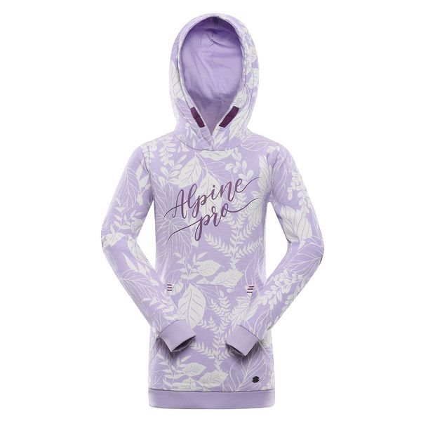 ALPINE PRO Children's cotton sweatshirt ALPINE PRO MOREDO pastel lilac variant pb