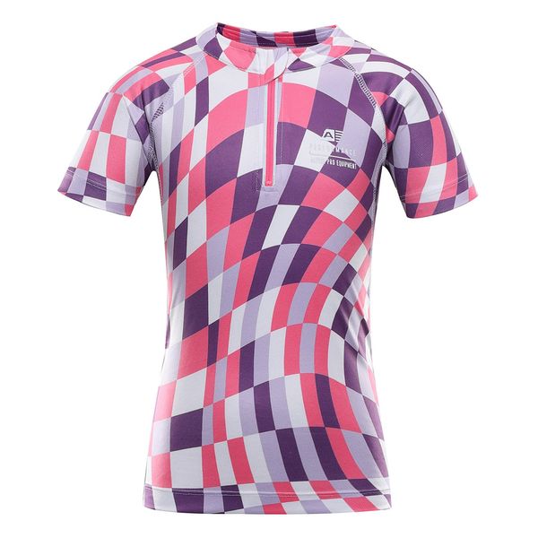 ALPINE PRO Children's cycling jersey ALPINE PRO LATTERO neon knockout pink variant pb