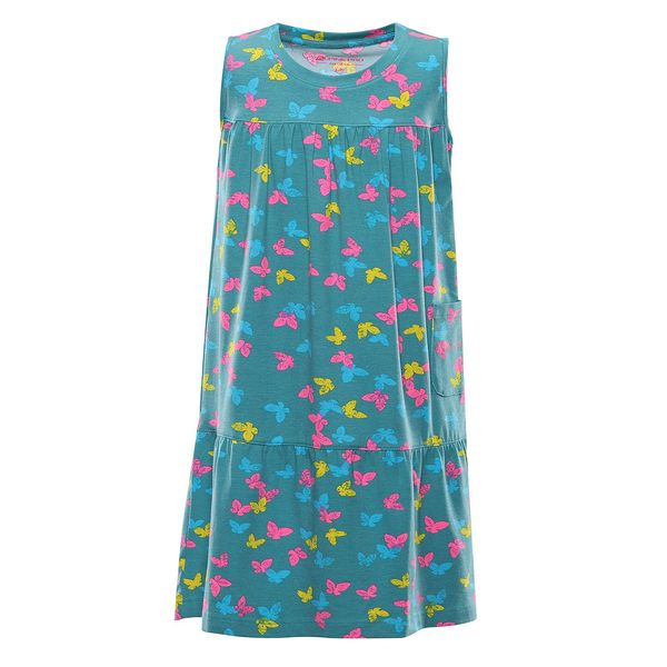 ALPINE PRO Children's dress ALPINE PRO DARESO porcelain green variant PA