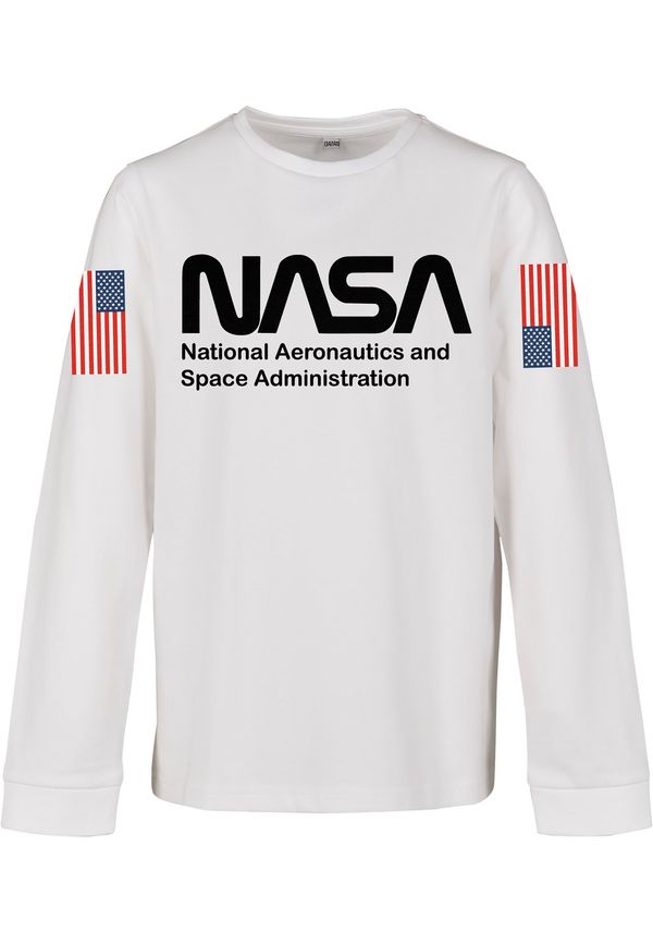 Mister Tee Children's Long Sleeve NASA Worm White