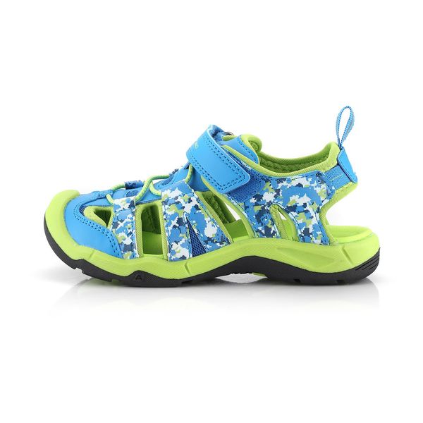 ALPINE PRO Children's outdoor sandals ALPINE PRO GROBO neon atomic blue