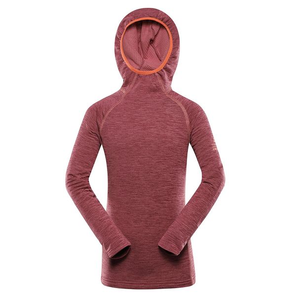 ALPINE PRO Children's quick-drying hoodie with cool-dry ALPINE PRO ROLTO anemone