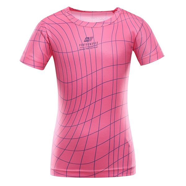 ALPINE PRO Children's quick-drying T-shirt ALPINE PRO BASIKO neon knockout pink variant PA