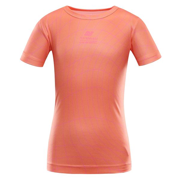 ALPINE PRO Children's quick-drying T-shirt ALPINE PRO BASIKO neon shocking orange variant pa