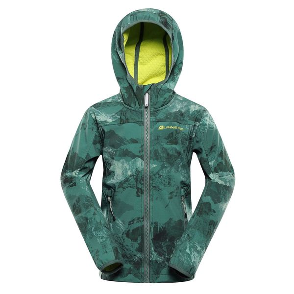 ALPINE PRO Children's softshell jacket ALPINE PRO HOORO myrtle variant pa