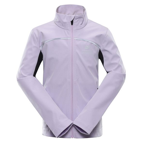 ALPINE PRO Children's softshell jacket with membrane ALPINE PRO GEROCO pastel lilac