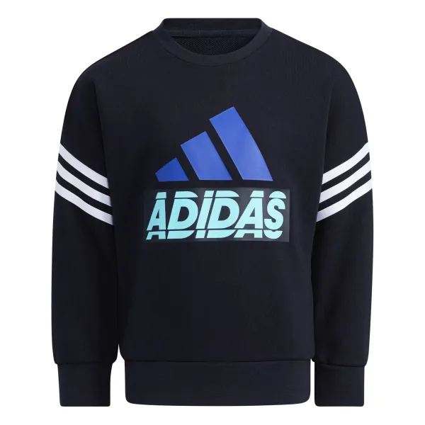 Adidas Children's sweatshirt adidas LK GFX CREW legend ink