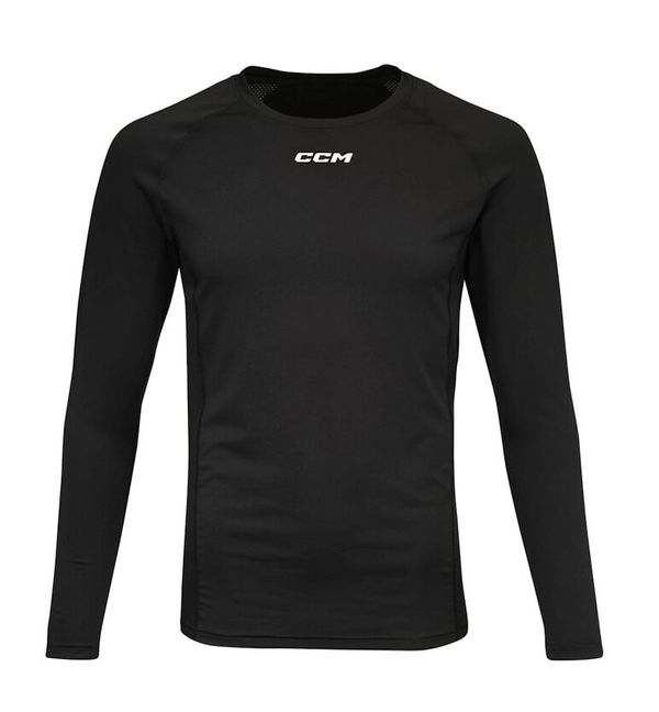 CCM Children's T-shirt CCM Compression LS Top Black XL