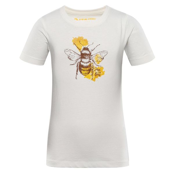 ALPINE PRO Children's T-shirt made of organic cotton ALPINE PRO TERMESO crème variant pa