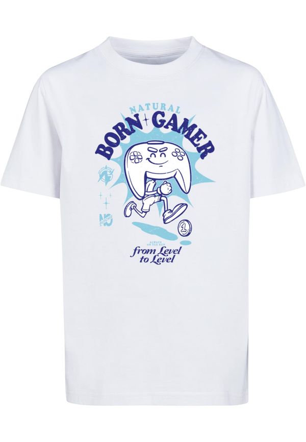 Mister Tee Children's T-shirt Natural Born Gamer Vintage white