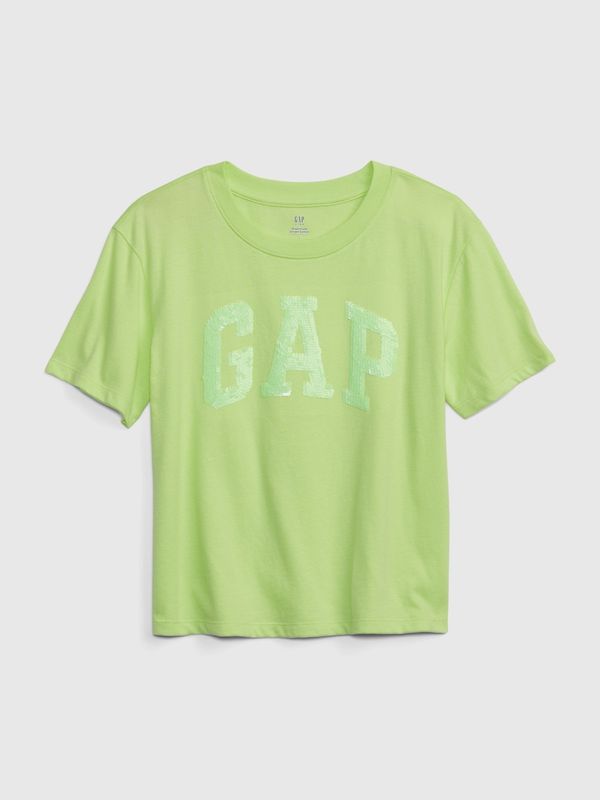 GAP Children's T-shirt organic logo GAP - Girls