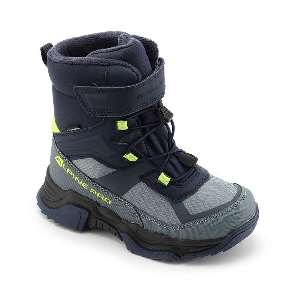 ALPINE PRO Children's winter shoes with PTX membrane ALPINE PRO NERO mykonos blue