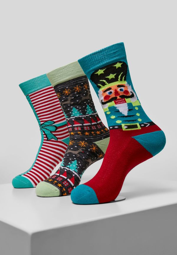 Urban Classics Christmas Socks Christmas nutcracker - 3-Pack multicolor