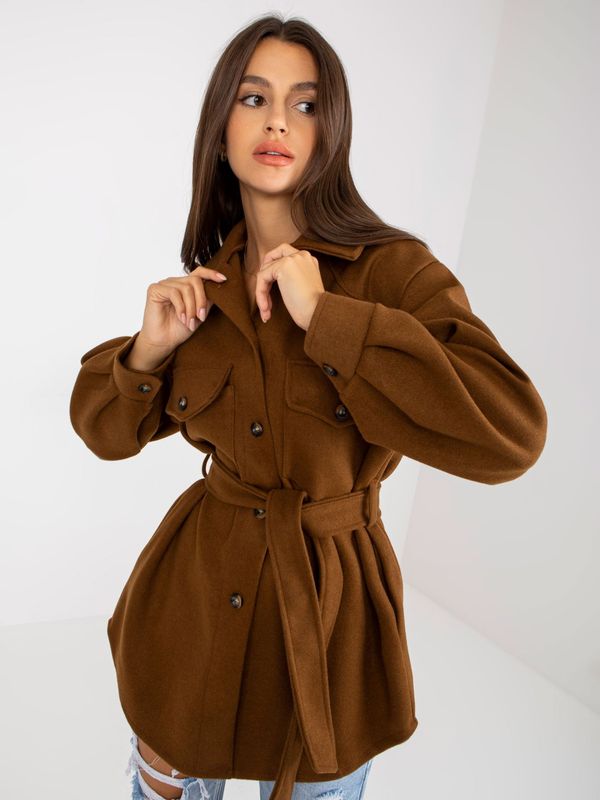City Donna Coat-EM-PL-2939.85-brown