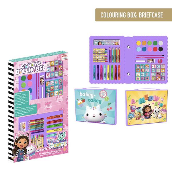 GABBY´S DOLLHOUSE COLOURING STATIONERY SET BOX GABBY´S DOLLHOUSE