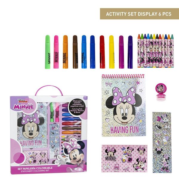 MINNIE COLOURING STATIONERY SET DISPLAY MINNIE