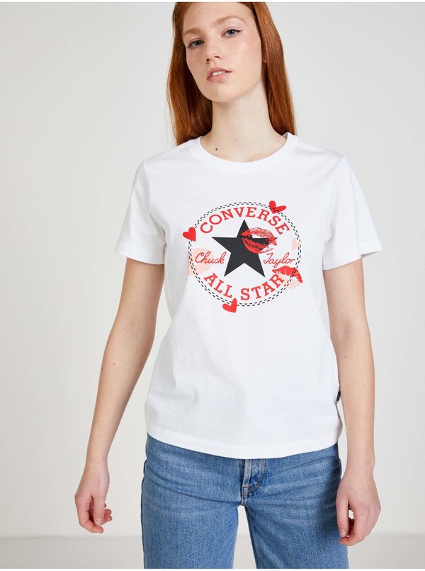 Converse Converse Valentine's Day White Women's T-Shirt - Women