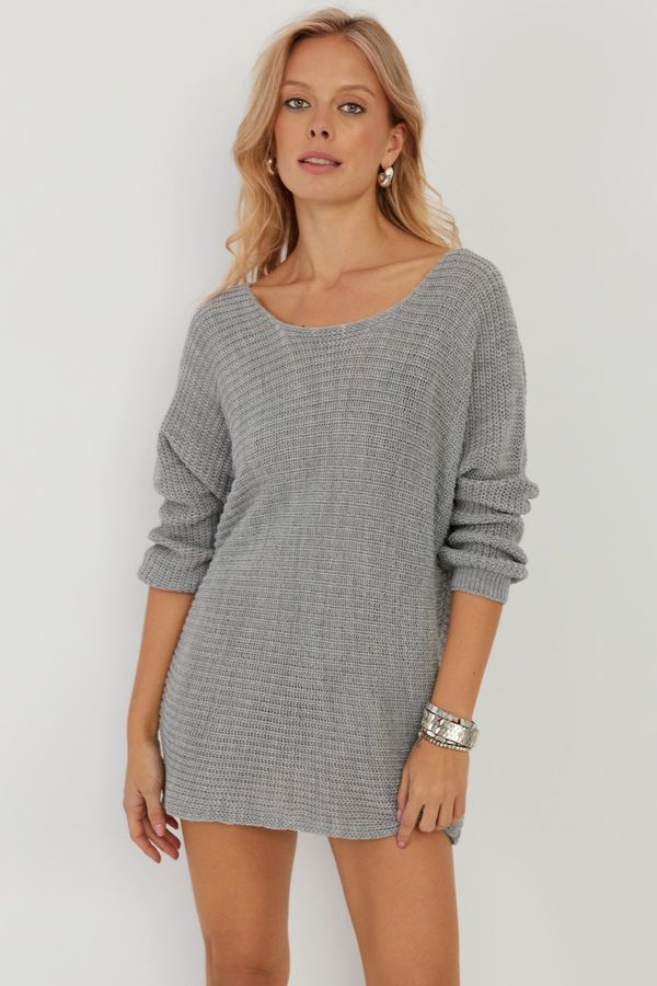 Cool & Sexy Cool & Sexy Women's Gray Knitwear Sweater