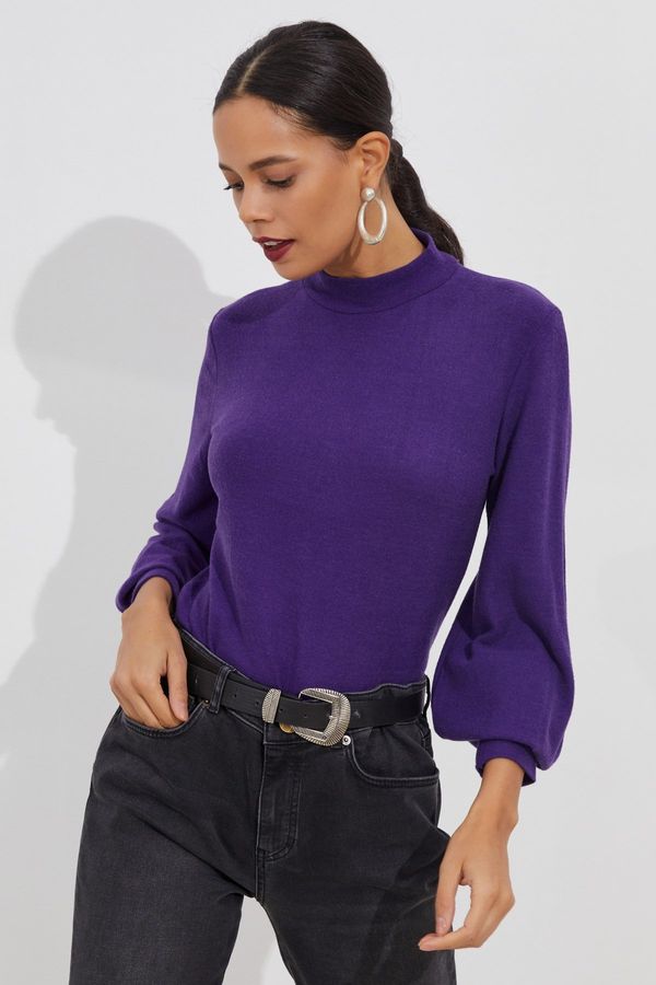 Cool & Sexy Cool & Sexy Women's Purple Soft Blouse