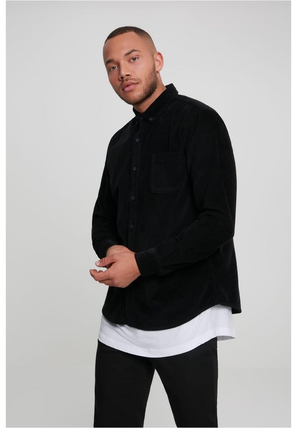 Urban Classics Corduroy shirt black