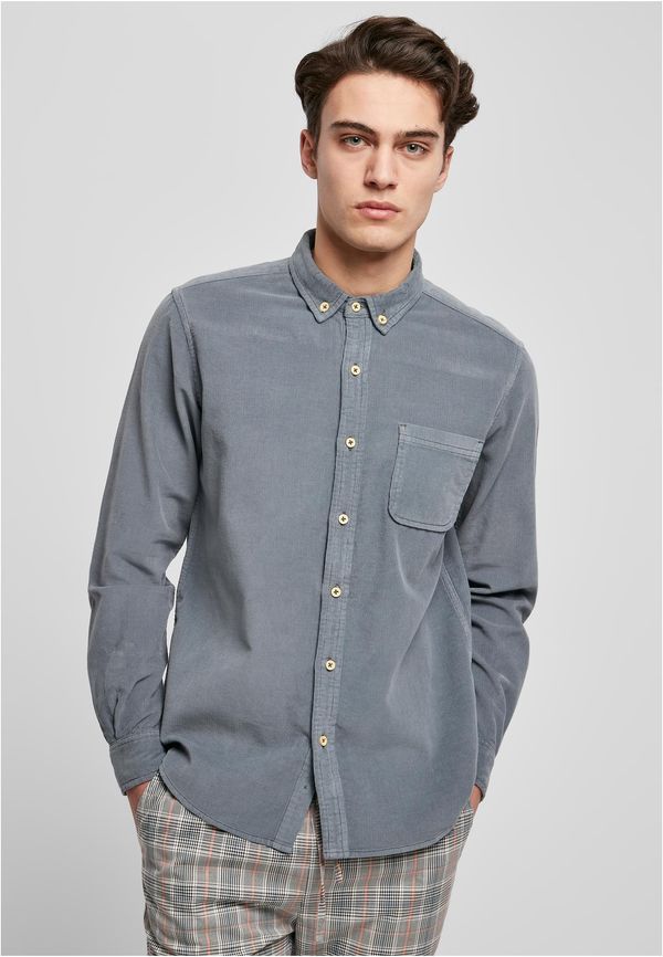 Urban Classics Corduroy shirt dust blue