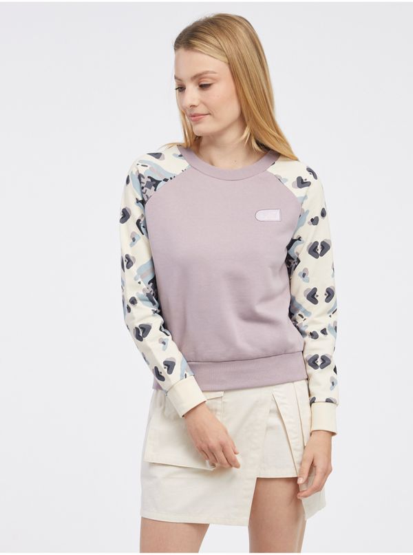 Picture Cream-Purple Women Patterned Sweatshirt Picture Blayr - Women