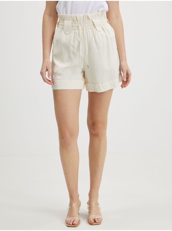 Vila Cream shorts VILA Ruby - Women
