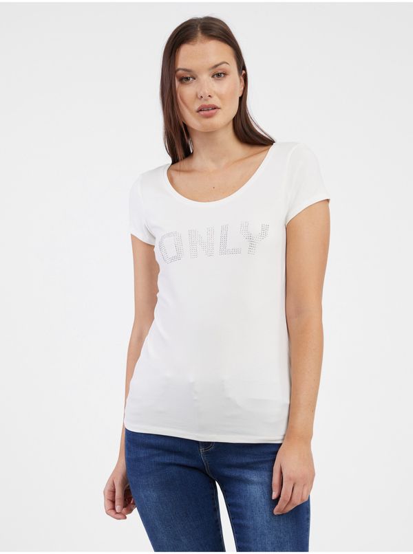 Only Cream women's T-shirt ONLY Helena - Women's