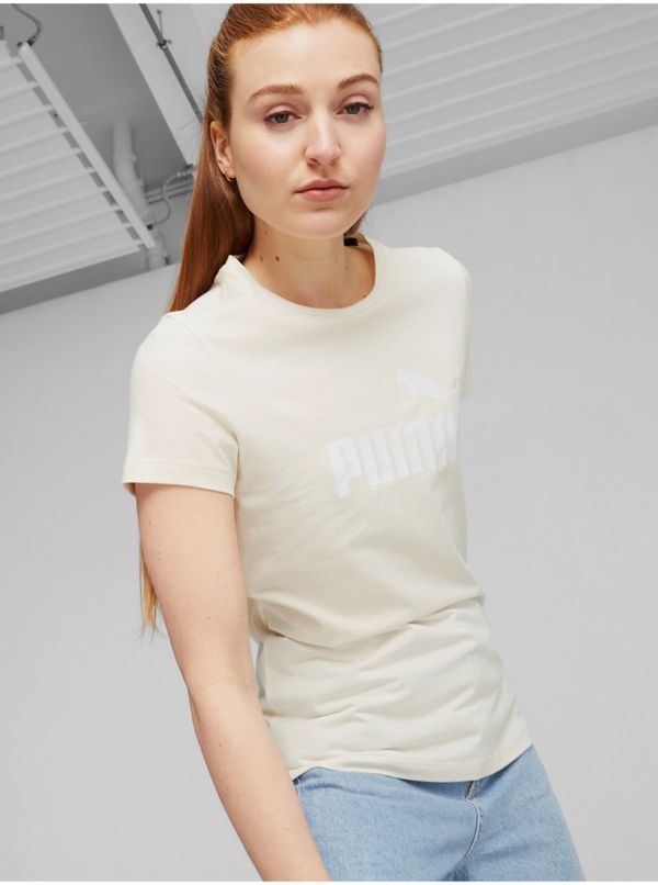Puma Cream Women's T-Shirt Puma ESS - Women