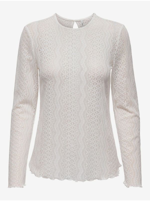 Only Creamy women's lace T-shirt ONLY Medelina - Women